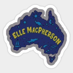 AUSSIE MAP ELLE MACPHERSON Sticker